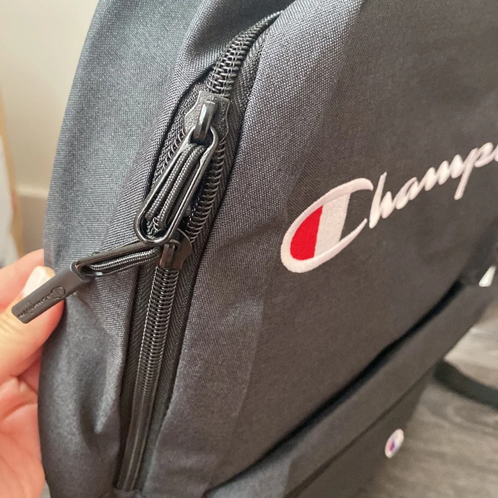Champion Momentum Backpack in Heather with blue lining - ultimate durability NEW
